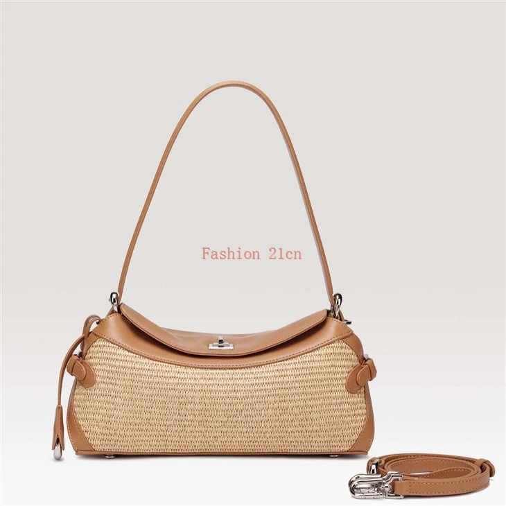 Women's Casual Straw Woven Crossbody Bag Large Capacity suppliers